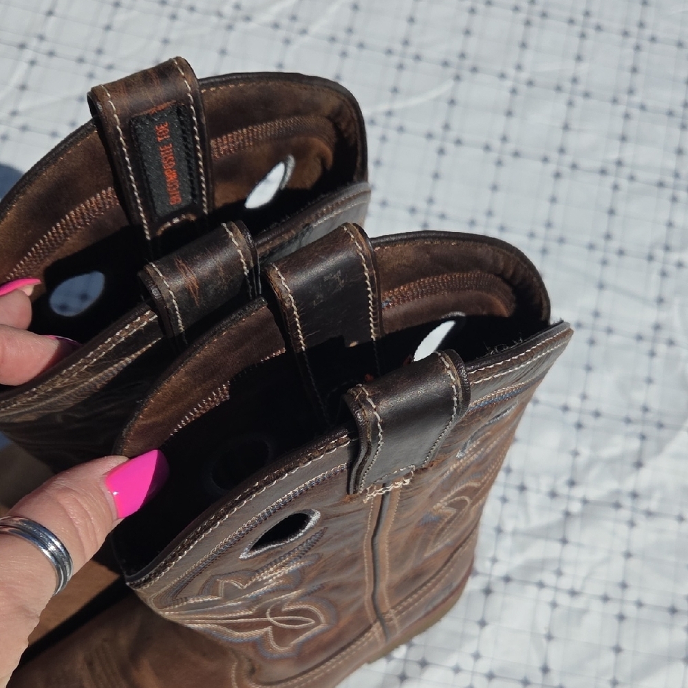 Double H Brown Western Boots - Picture 7 of 11